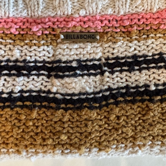 Billabong Striped Sweater, Size Large - Picture 6 of 6